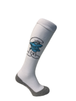 Hockeysokken Brilsmurf Wit