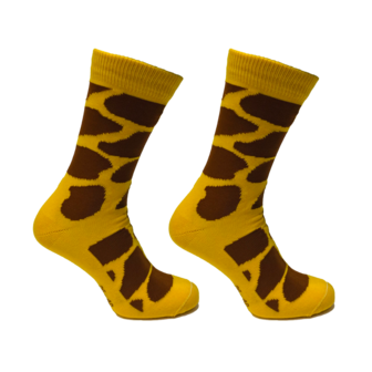 Casual Socks Giraffe Yellow