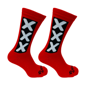 Casual Socks Amsterdam Red