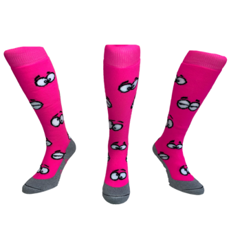 Hockeysokken Ogen Roze