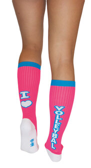 Volleyball Socks Love Volleyball Pink