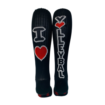 Volleyball Socks Love Volleybal Black/Red