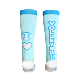 Volleyball Socks Love Volleyball Mint