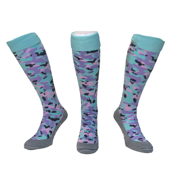 Hockeysokken camo pastel