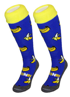 Hockeysokken Banaan Blauw/Geel