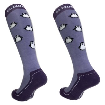 Skisocks Pinguin Lila Ski