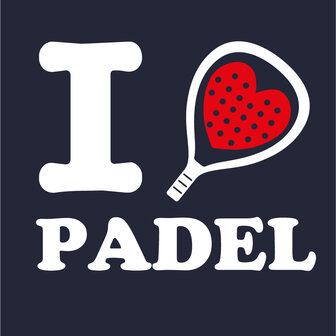 Hooded Sweater I Love Padel Navy