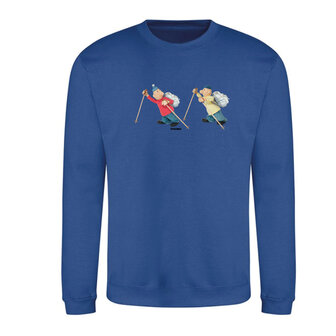 Crew sweater Buurman &amp; Buurman Kobalt Wandel