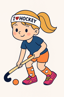Hoofdband I love hockey