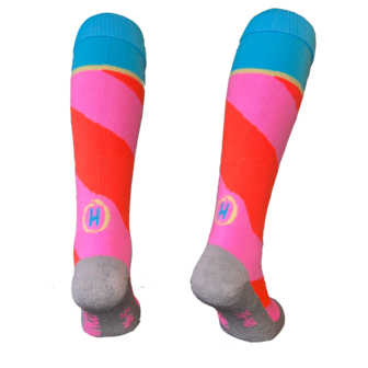 Lange sportsokken Swirl Roze Oranje