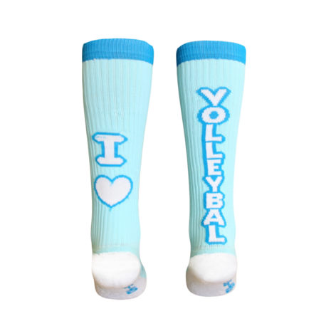 Volleyball Socks Love Volleyball Mint