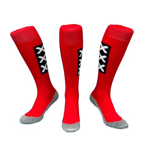Hockeysokken Amsterdam Rood/Zwart