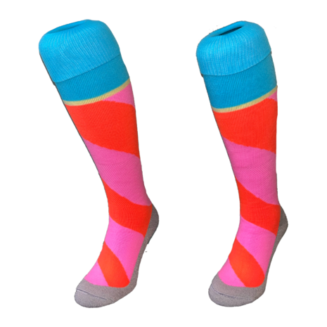 Lange sportsokken Swirl Roze Oranje