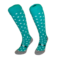 Hockeysokken Stippen Groen/Wit