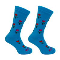 Sokken Tulpen Blauw