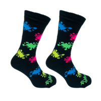 Sokken Verfsplash Zwart