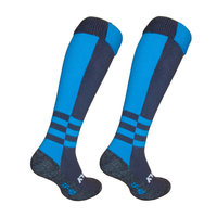 Hockeysokken Twisted Blauw/Grijs