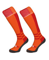 Hockeysokken Twisted Rood/Oranje