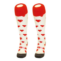 Hockeysokken Hart Wit/Rood