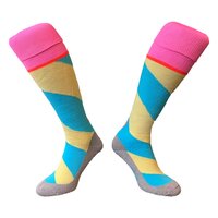 Lange sportsokken Swirl Geel Blauw