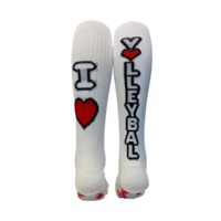 Volleybalsokken Love Volleybal Wit/Rood